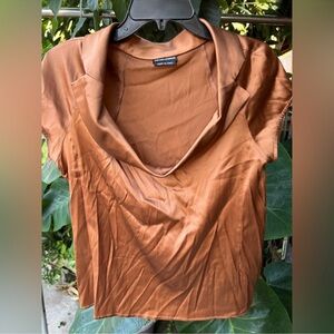 Emporio Armani cowl neck silky blouse